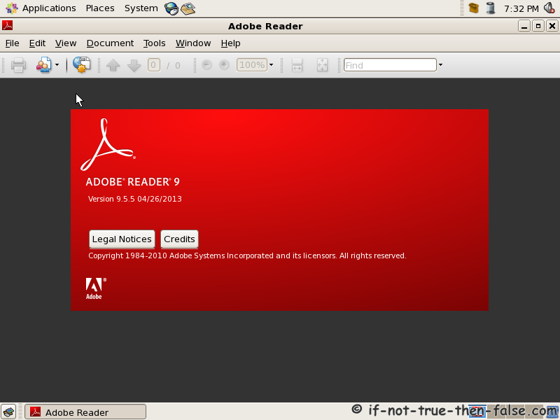 Adobe acrobat reader version 9.5