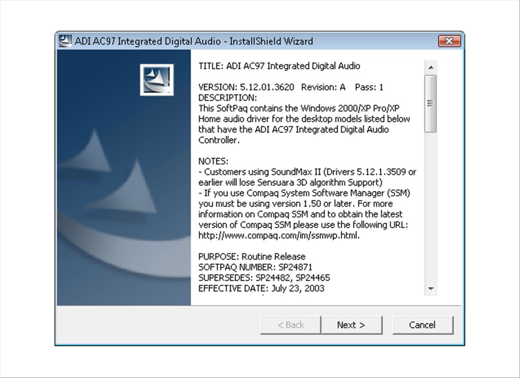 Adi Soundmax Windows 10